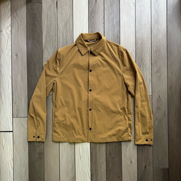 Zara Tan Lightweight Shirt Jacket Overshirt Versatile Design | Size: Large | - Picture 1 of 7